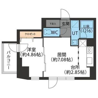F022円山【11階】の間取り