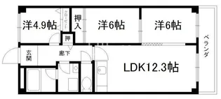 セブンマンション【5階】の間取り