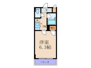 プレミアム福島【9階】の間取り