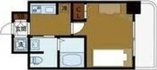 エステムコート難波IIアレグリア【4階】の間取り