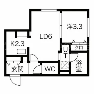 Tiberina中の島(ティベリーナ)【1階】の間取り