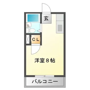 八代ハイツ【2階】の間取り
