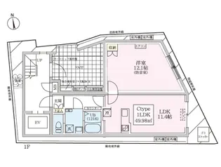 防音マンション スカイラシクラス小岩【1階】の間取り