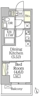 BRICK RESIDENCE築地明石町(ブリックレジデンス築地明石町【10階】の間取り