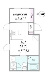the trias shibuyahonmachi【1階】の間取り