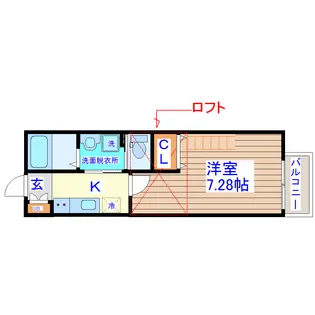 JB荒井【2階】の間取り