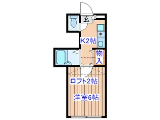 サンアローズ新田西【1階】の間取り