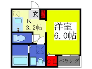 F+style若江本町2号館【1階】の間取り