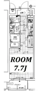 レジュールアッシュ梅田リュクス【10階】の間取り