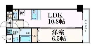 プレサンス京都四条烏丸響【2階】の間取り