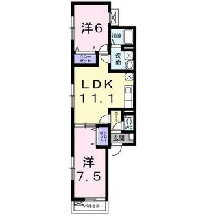 ハウス・ヴェール【3階】の間取り