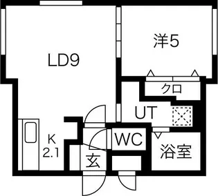 セレナーデ北円山【2階】の間取り