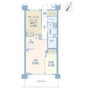 プロミライズ青葉台Cブロック【3階】の間取り