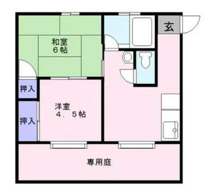 グリーンハイツ【1階】の間取り