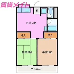 宮原ビル【2階】の間取り