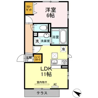 ルーチェB【2階】の間取り