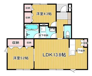 APT K III【1階】の間取り