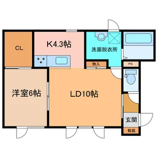 GlansII【1階】の間取り