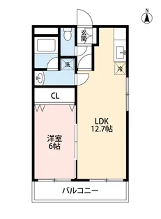 PISO壱番館【4階】の間取り