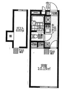 レオパレスLIFE I【1階】の間取り