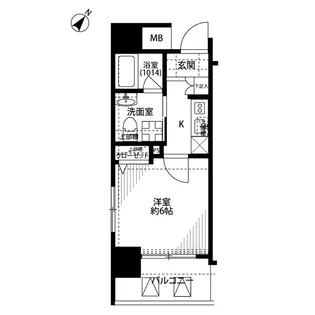 プレール・ドゥーク渋谷初台【5階】の間取り