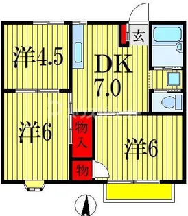 あすかヒルズ【1階】の間取り