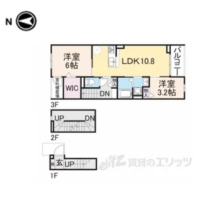 EXCEED宝塚【3階】の間取り