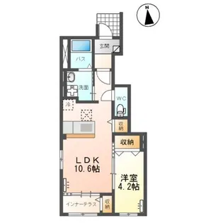 フェリシテ ビス【1階】の間取り