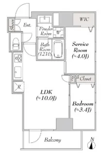 ミリア・レジデンス両国II【6階】の間取り