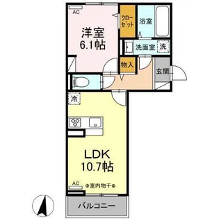 スリーライン高崎【2階】の間取り