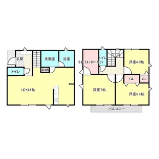 小田倉原貸家【1階】の間取り