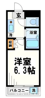 グリーンパーク調布【2階】の間取り
