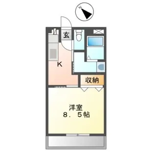 ハイ ジャンプ【4階】の間取り