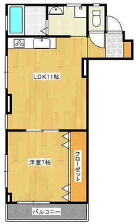 ハイツなきり2【3階】の間取り