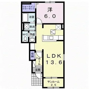 ドリーム本町 B【1階】の間取り