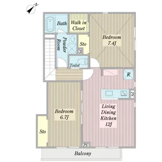 AILIA【2階】の間取り