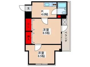 関口マンション【2階】の間取り