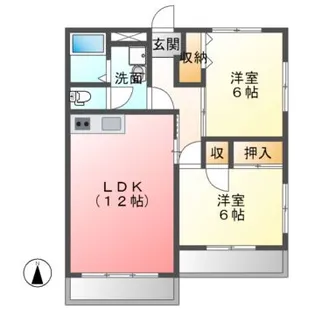 シティ・サンロード【2階】の間取り