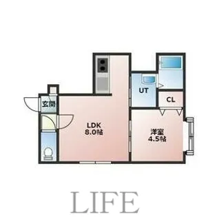 アプレシアール札幌ドス【2階】の間取り