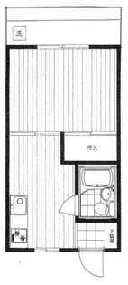 みかさアパート【2階】の間取り