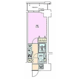 門前仲町レジデンス七番館【10階】の間取り