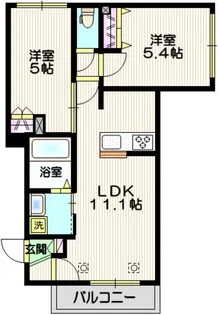 ラ・ネージュ【1階】の間取り