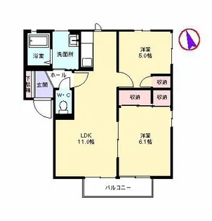 フェリース成和【2階】の間取り