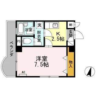 グランメゾン白瀧公園【4階】の間取り