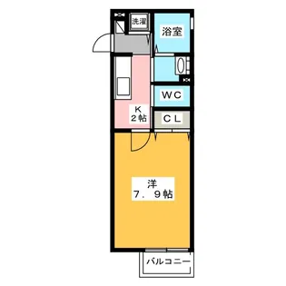 グリーンヴィル八雲【2階】の間取り