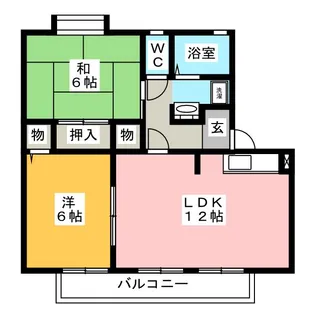 ドエリング川池【2階】の間取り