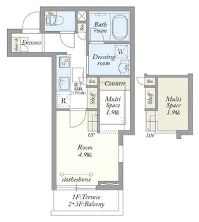 My Style vintage 若宮【3階】の間取り