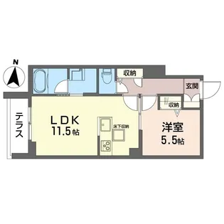 リネア【1階】の間取り