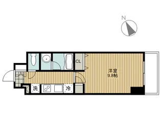 BUENA万代4【3階】の間取り