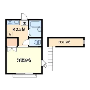クローバーコーポ【2階】の間取り